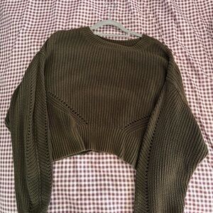 Arizona Jean Company Khaki Women's Crew Neck Sweater